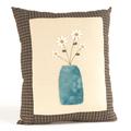Mason Jar with Daisies Handmade Pillow